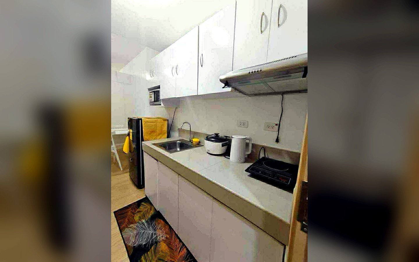 1-bedroom-condo-trees-residence-tower-12-fully-furnished-kitchen 1-Bedroom Condo for Sale in Trees Residences, Tower 12, Fairview, Quezon City | 22.92 sqm