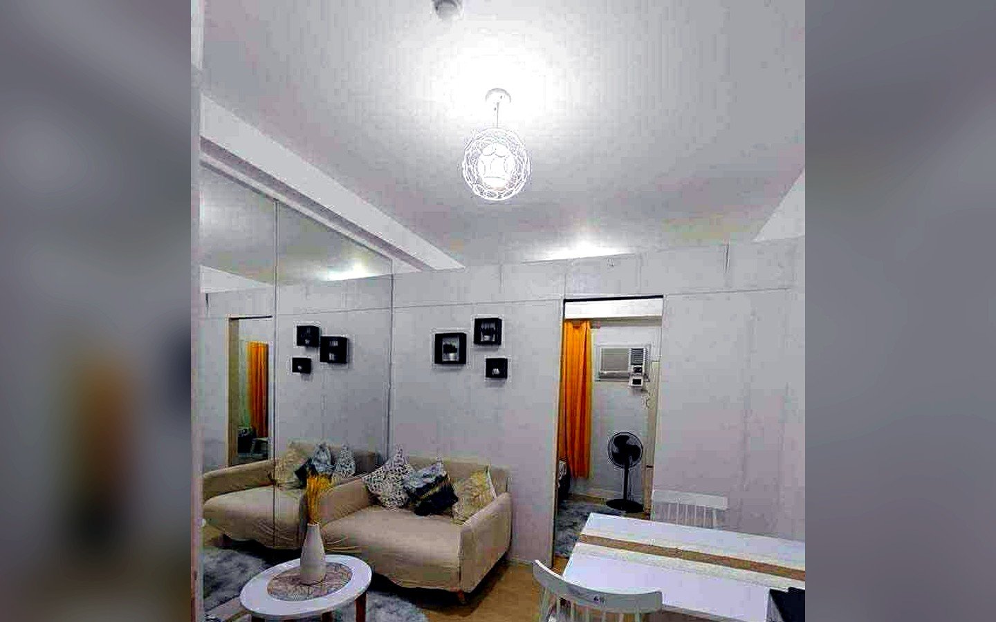 1-bedroom-condo-trees-residence-tower-12-living-dining-area 1-Bedroom Condo for Sale in Trees Residences, Tower 12, Fairview, Quezon City | 22.92 sqm